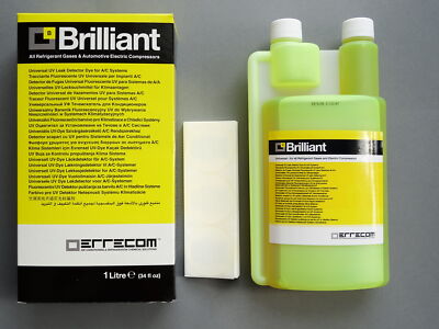 UV Kontrastmittel Lecksuch Mittel KFZ Klimaanlagen mit R12 R134a R1234yf 1000 ml