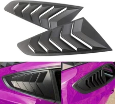 Quarter Window Louver Side Scoop Rain Cover GT Vent for Ford Mustang 2015-2020 