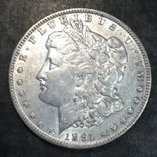 1891 Morgan Silver Dollar - High Quality Scans #Q760