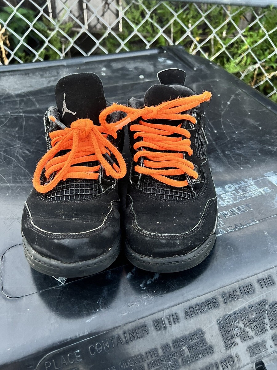 Nike Air Jordan 4 IV Retro Black Cat Youth Shoes Size 1.5Y Nike Air Jordan 4 IV Retro Black Cat Youth Shoes Size 1.5Y