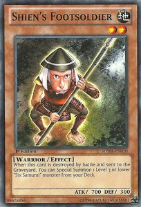 Shien's Footsoldier - SDWA-EN010- Common - 1st Edition x3 - Near Mint