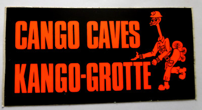 Souvenir-Aufkleber Cango Caves Kango Grotte Höhle Westkap Südafrika Swatberge
