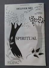 Deliver Me - 1993 sheet music - 3 part Mixed Vocal Piano - arr Mary Val Marsh