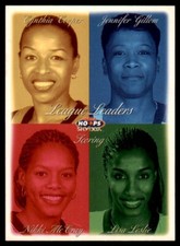 1999-00 WNBA Hoops Skybox League Leaders Lisa Leslie Cynthia Cooper #7