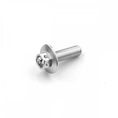 Aluminium Race Großkopfschrauben M6 x 1,0 mm x 20 mm x 16 mm o/d silber