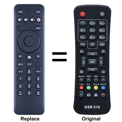 New DSR510 Replace Remote Control For Schwaiger Mini Digital Satellite Receiver