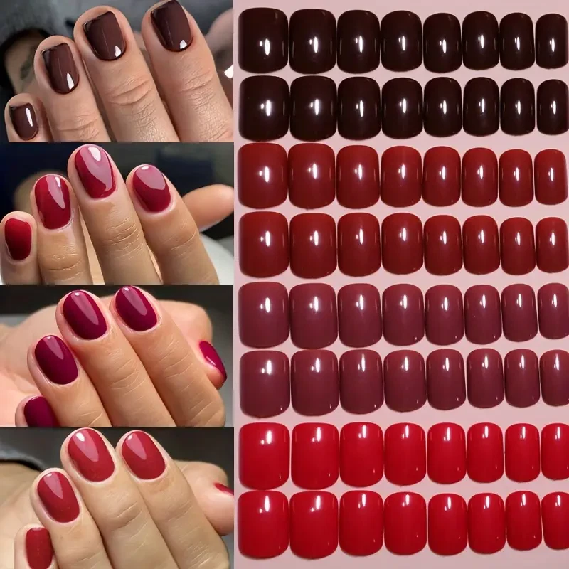 96 Press On Nails * Selbstklebende Nägel * künstliche Fingernägel * Full Cover R - Bild 2 von 4