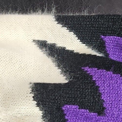 Vintage Knit Dress purple 80's Purple Christina Grant Sweater tunic SMALL MEDIUM - Picture 12 of 14