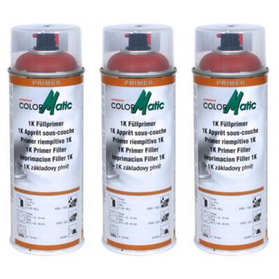 3 x Colormatic Füllprimer Spray 400ml Primer rot 856549 Grundierung Filler