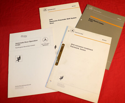 4 x Mercedes Service Manual Bus O 303 EPS, Autom. Door, Corrosion Speed Limiter