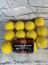 Rawlings Pitching Machine Yellow Dimple Baseballs One Dozen 12