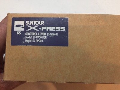 Nos Suntour X-Press Power Control Trigger Shifters made in Nos Suntour X-Press Power Control Trigger Shifters made in