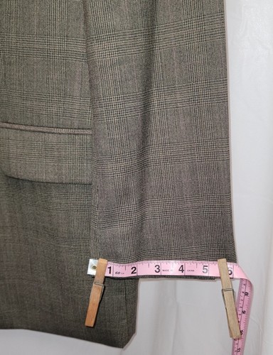 Mens 2 piece suit 44t, JP, Jean-PaulGermain Grey Plaid. - Picture 8 of 24