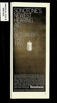 1960 Sonotone Hearing Aid Vintage Print ad 015519