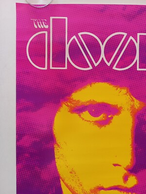 Vintage 1992 Jim Morrison The Doors Poster Rock Psychedelic Music