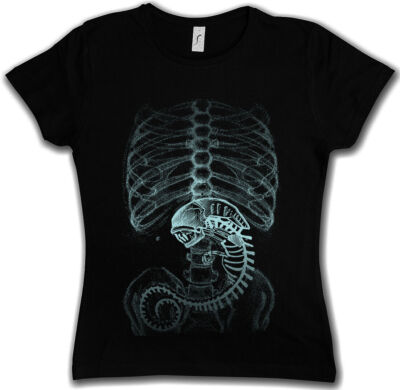 GIRLIE SHIRT XENOMORPH ALIEN - Ripley Prometheus Nostromo Weyland Damen Shirt
