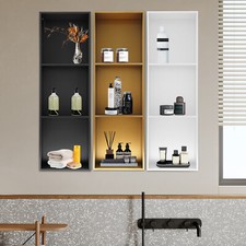 Recessed Shower Home Bath Storage Shelf Stainless Steel 3 tiers Organizer Gift