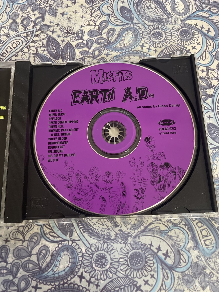 レア盤 初期 独盤 MISFITS - EARTH A.D. The Misfits: Earth A.D. / Wolfs Blood Lp 1986 GHOUL HAIR