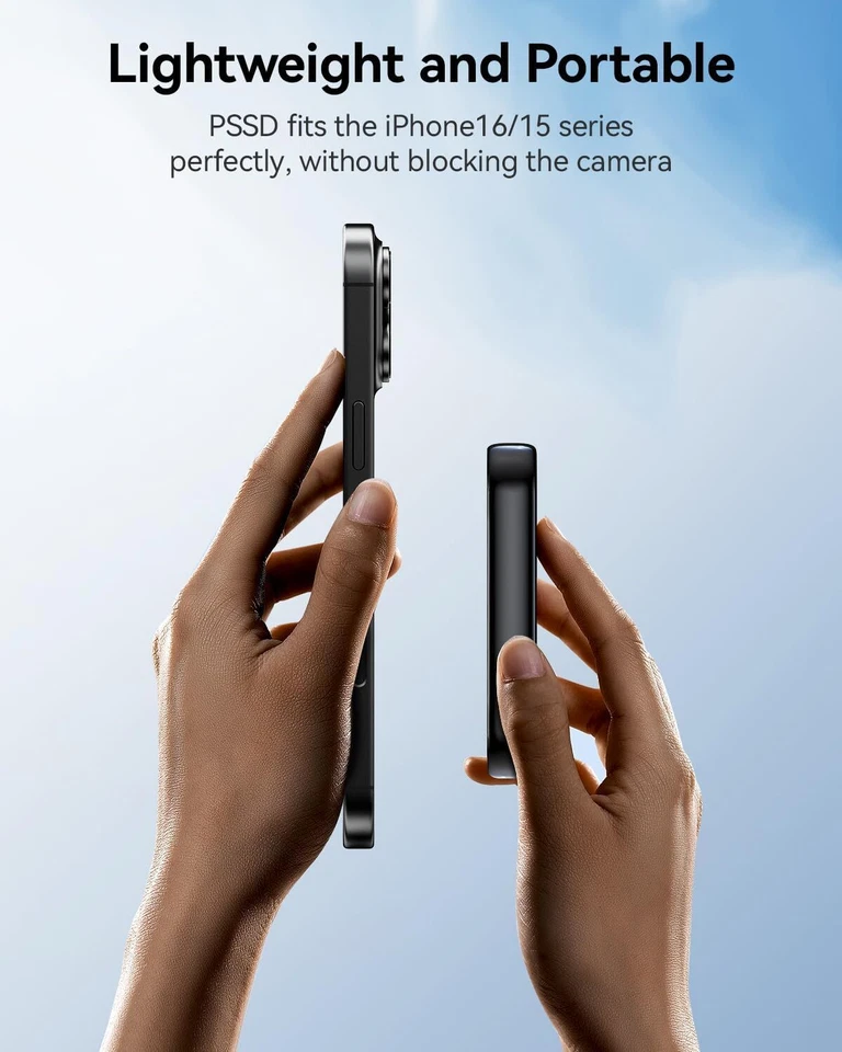 Unidad de estado sólido portátil SSD externa USB 3.2 Gen 2x2 hasta 2000 MB/s magnética Foto 4 de 4