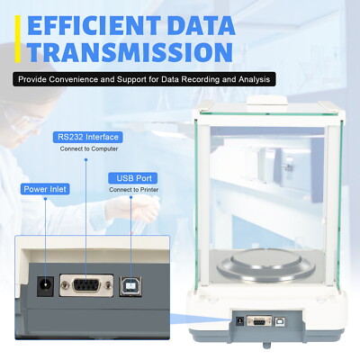 For Lab Analytical Balance 0.1mg 120 x 0.0001g Digital Precision Scale Lab 110V