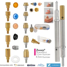 US Locator Abutment 3.5/4.5mm Retention Cap Inserts Tool for Zimmer Mis 1-5.0mm