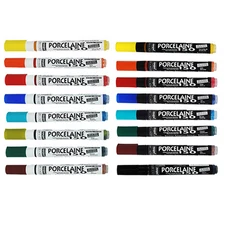 Pebeo PORCELAINE 150 Oven Bake Dishwasher Safe Ceramic Paint Marker Pens