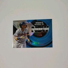 2022 Topps Chrome Update Series - Generation Now Chrome Ronald Acuña Jr. #GNC-8