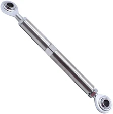 5 1/2" Adjustable Tensioning Rod Heim Joint Alternator Bracket 5 1/2 -Silver 