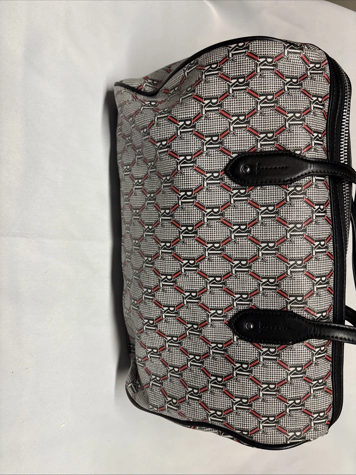 Bolso de mano Ralph Lauren de lona gris para mujer Foto 4 de 4