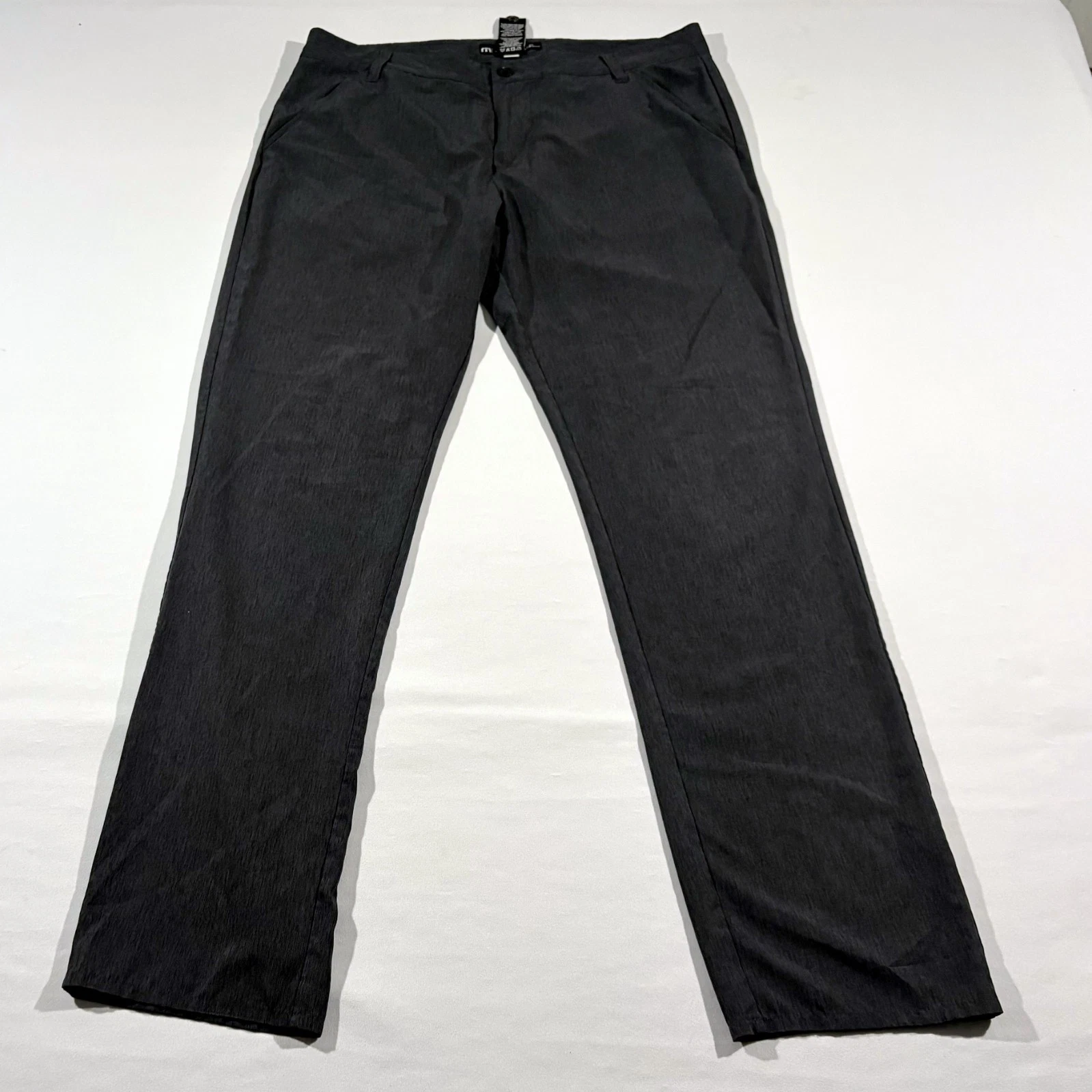 TRAVIS MATHEW Mens Golf Pant Gray Poly Spandex Nylon Straight Active Sz 34x31