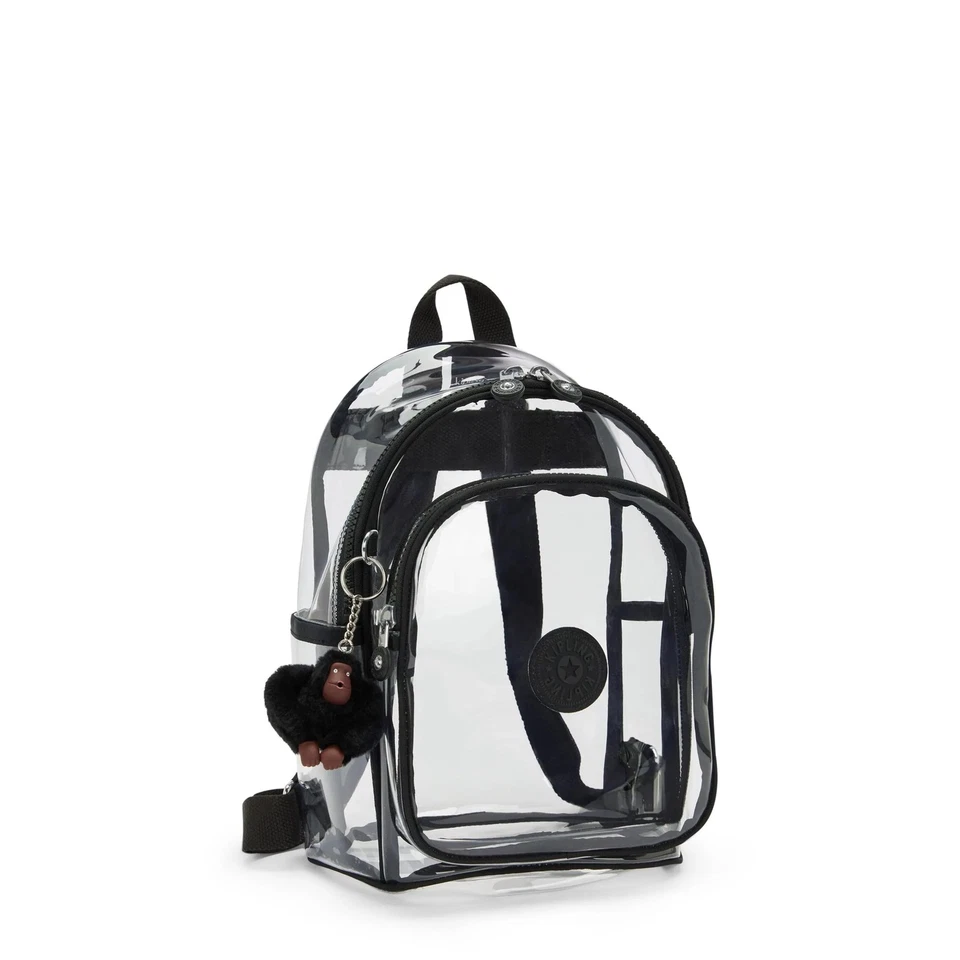 Kipling Jacinta Clear Backpack Jet Black Fun - Image 4 of 4