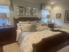 Ethan Allan Custom Bedding Set King Size Comforters 9 Pillows + Decorative