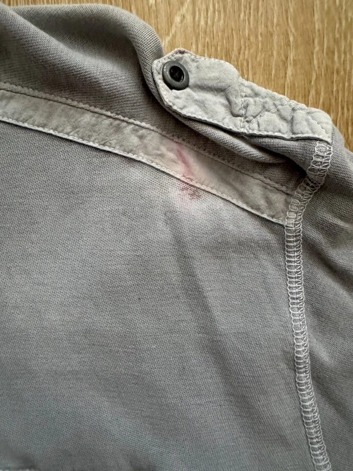 PAPER DENIM & CLOTH 4 BUTTON PLACKET 100% COTTON POLO SHIRT GRAY MENS SIZE XXL - Image 4 of 4