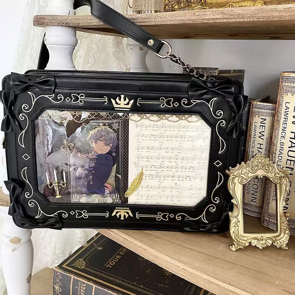 New Lolita Girl Itabag Retro Shouder Crossbody Bags Transparent Handbag NEW