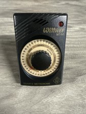 Vintage Wittner MT-50 Quartz Metronome w/Earphone Jack and Built-in Stand Tested
