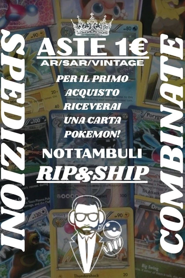 🎊SPECIAL EDITION RIP&SHIP!🎊 Aste SAR/Ar/Vintage da 1€ 🚀💎 Non mancare!