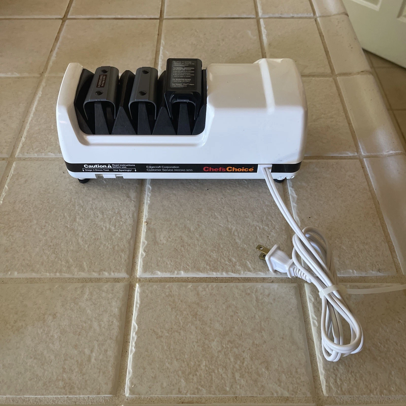 ChefChoice EdgeCraft Electric Knife Sharpeners Model E120 for 20-Degree Open B