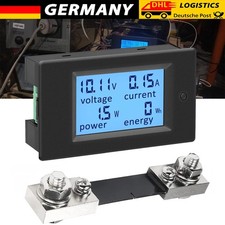 DC 6.5-100V 100A LCD Digital Power Stromzähler Meter Amperemeter mit Shunt