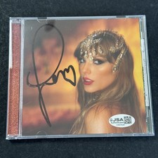 #2 Taylor Swift Signed Life Of A Showgirl CD Cover w/ Disc AUTO JSA COA