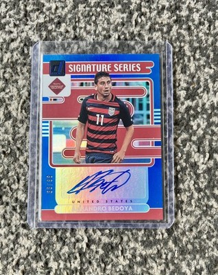 Panini Donruss USA Alejandro Bedoya Signature Series Auto Blue /99