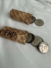 2 Rolls 90% Silver Franklin Half Dollar Roll $20 Face Lot