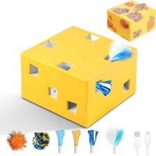 Automatic MigiBox Plus Cat Toys 3 n1 Interactive Pounce Mystery Under PopSkin...