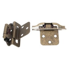 Pair Hickory Hardware Antique Brass 3/8 Inset...