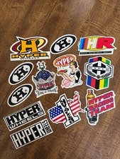 HYPER Wheels Rollerblading Blades Skates Vintage INLINE Skating 12 STICKERS!