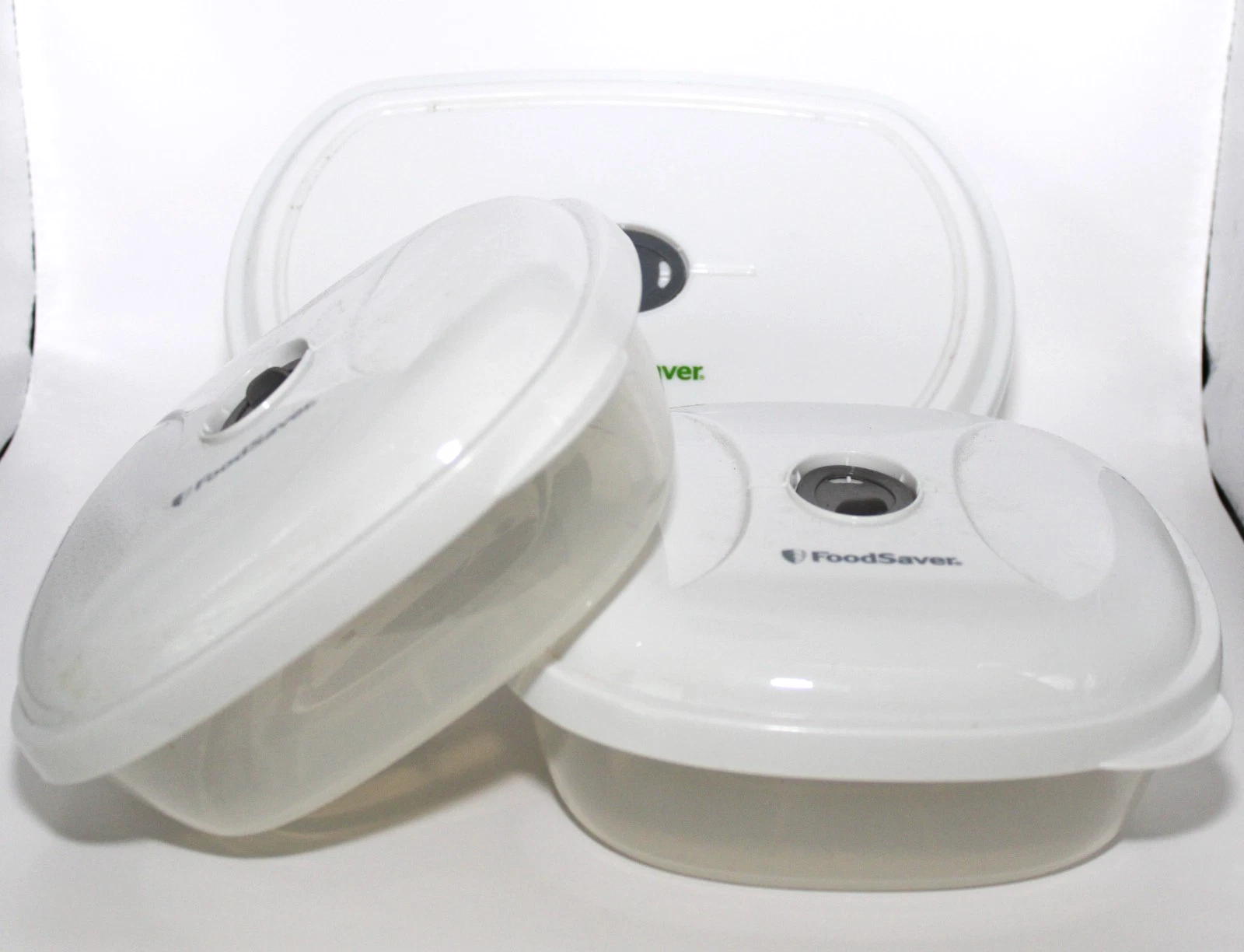Lot Of Several Foodsaver Vacuum Canisters Containers