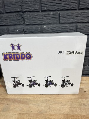 Kriddo Kids Tricycle TC003 Purple For Ages 2-5 Years - New