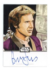 ✨ 2025 Star Wars Jason Saldajeno HAN SOLO 1/1 Sketchagraph Harrison Ford Sketch
