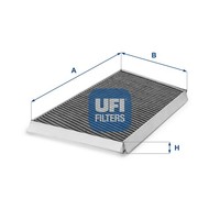 UFI Innenraumfilter 54.131.00 Aktivkohlefilter FüR S203 Mercedes Klasse W203 CLK
