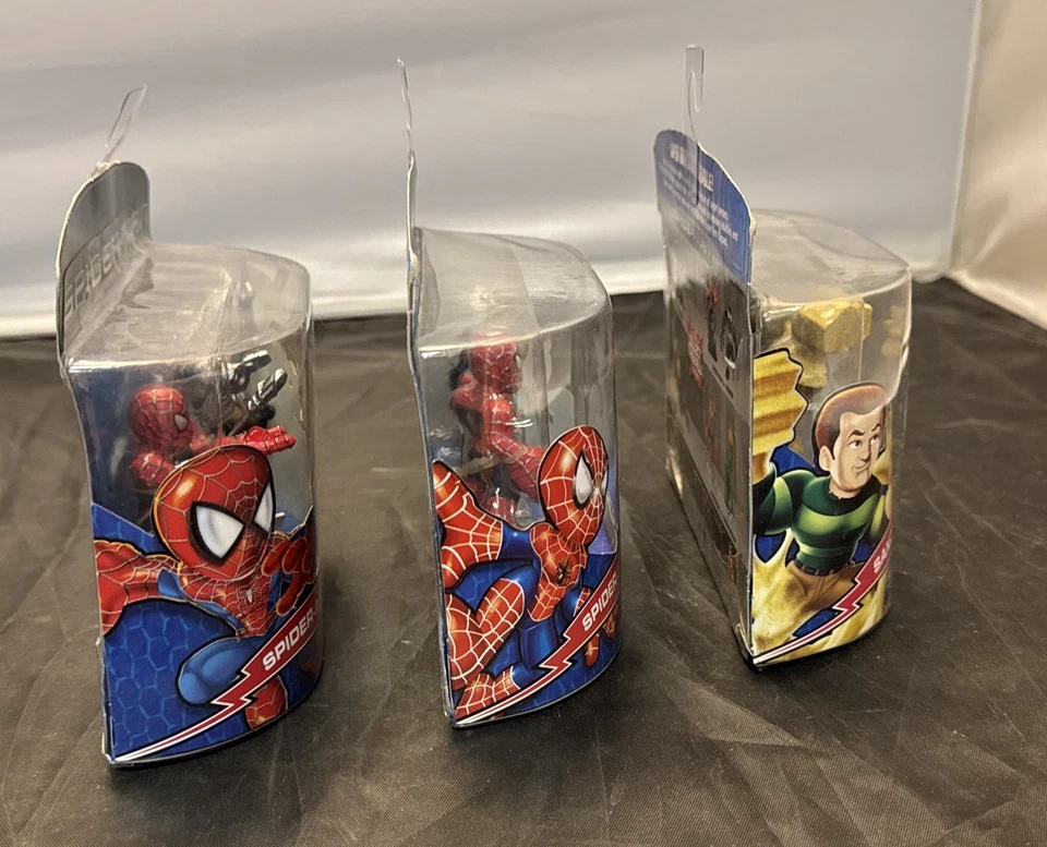 Super Hero Squad Figure 2-Packs Spider-Man Sandman Doc Ock Black Cat New Lot - Image 4 of 4