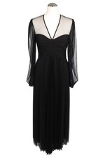 Abito donna Twinset Milano taglia 36 (IT 42) nero linea A dress